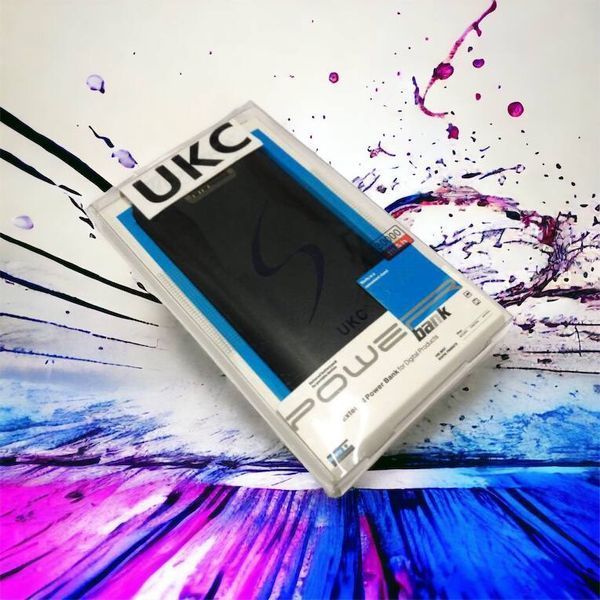 Мобільна зарядка портативна Power Bank 30000 mAh UKC, Зовнішній акумулятор, Зарядка power bank. Колір: чорний 00017455 фото