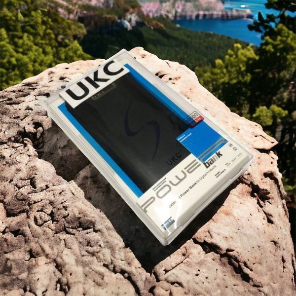 Мобільна зарядка портативна Power Bank 30000 mAh UKC, Зовнішній акумулятор, Зарядка power bank. Колір: чорний 00017455 фото