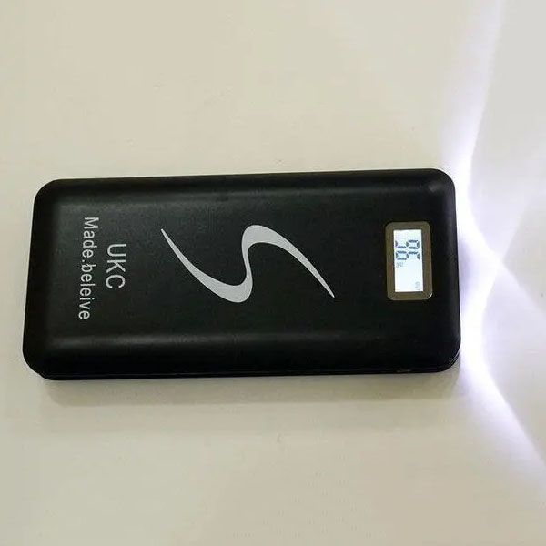Мобільна зарядка портативна Power Bank 30000 mAh UKC, Зовнішній акумулятор, Зарядка power bank. Колір: чорний 00017455 фото