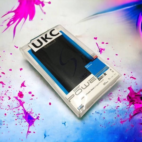 Мобільна зарядка портативна Power Bank 30000 mAh UKC, Зовнішній акумулятор, Зарядка power bank. Колір: чорний 00017455 фото