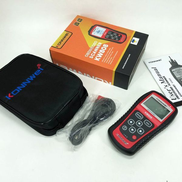 Автомобильный диагностический сканер Konnwei KW808 OBD II/EOBD, Автотестер универсальный Адаптер 00016766 фото