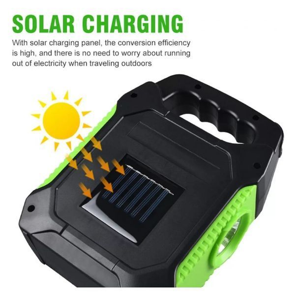 Фонарь переносной JY-978D-LED+12COB, power bank, фонарь светодиодный прожектор. Цвет: желтый 00023399 фото