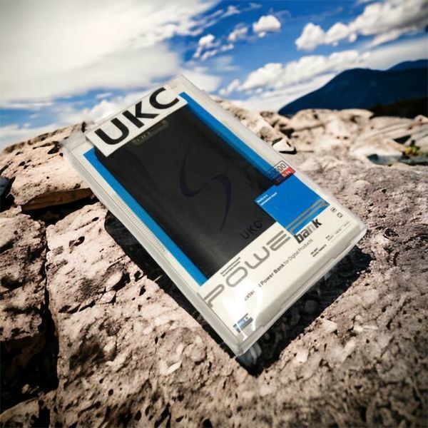 Мобільна зарядка портативна Power Bank 30000 mAh UKC, Зовнішній акумулятор, Зарядка power bank. Колір: чорний 00017455 фото