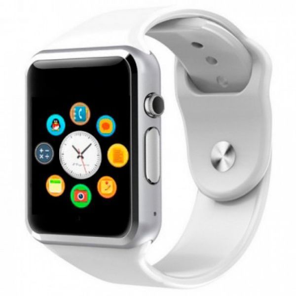 Смарт-часы Smart Watch A1 умные электронные со слотом под sim-карту + карту памяти micro-sd. Цвет: белый 00022483 фото
