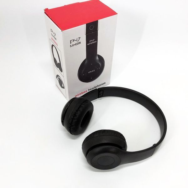 Бездротові навушники Bluetooth Wireless Headset P47 Black Гарнітура для ПК, телефону з мікрофоном 00023816 фото
