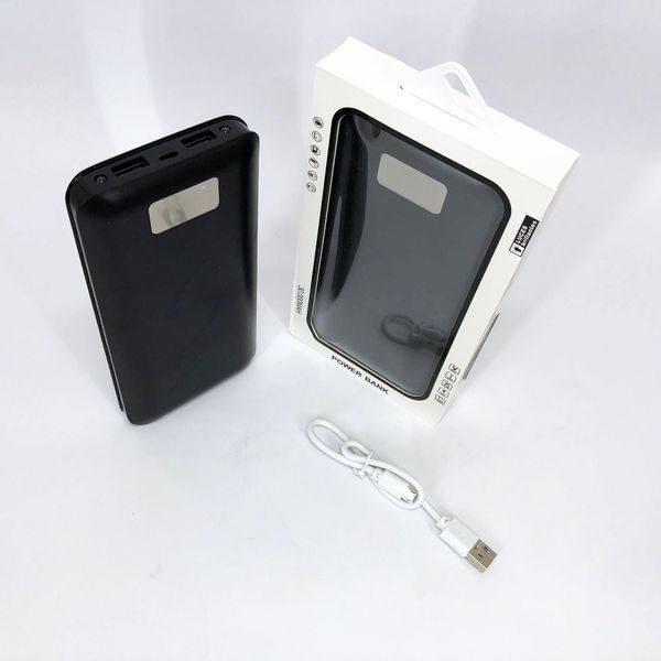 Мобільна зарядка портативна Power Bank 30000 mAh UKC, Зовнішній акумулятор, Зарядка power bank. Колір: чорний 00017455 фото