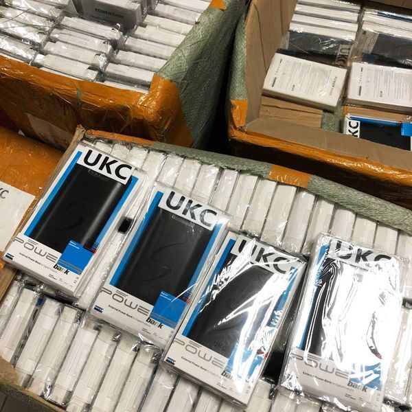 Мобільна зарядка портативна Power Bank 30000 mAh UKC, Зовнішній акумулятор, Зарядка power bank. Колір: чорний 00017455 фото