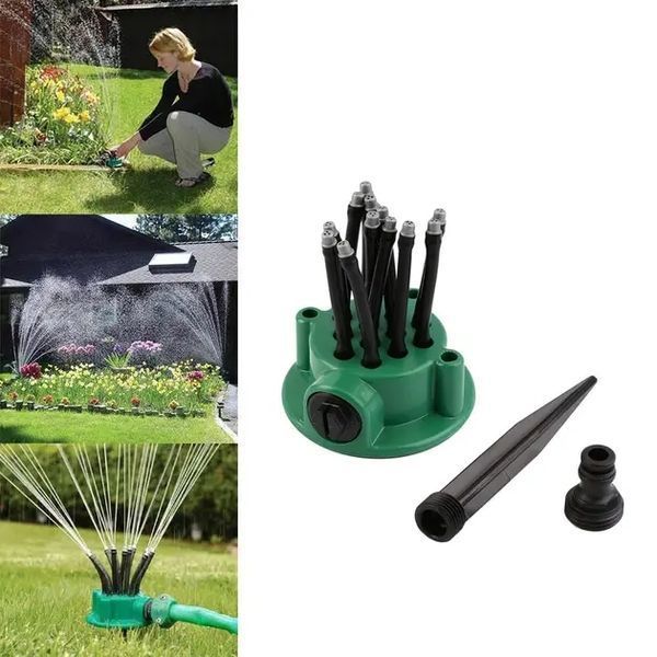 Умная система полива Multifunctional Water Sprinkler распылитель дождеватель для полива газона на 360 градусов 00012891 фото