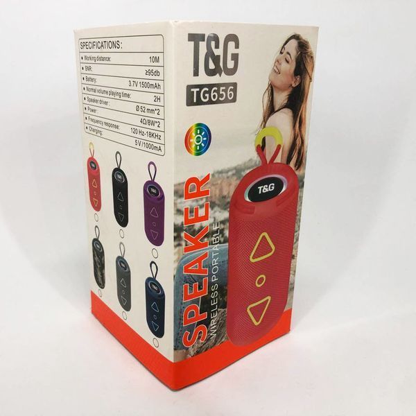 Bluetooth колонка портативная TG656 FM-радио, Громкая колонка для вечеринки. Цвет: камуфляж 00017240 фото