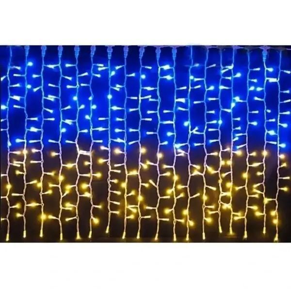 Патриотическая гирлянда штора Флаг Украины 2*2м 160 LED классическая IP44 00024827 фото