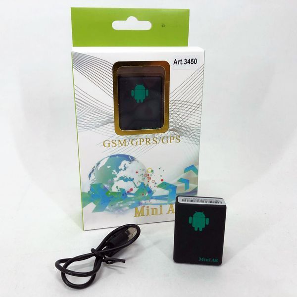 Міні GPS трекер через SIM карту А8 з вбудованим мікрофоном, GPS GSM трекер для авто, Маячок 00017266 фото