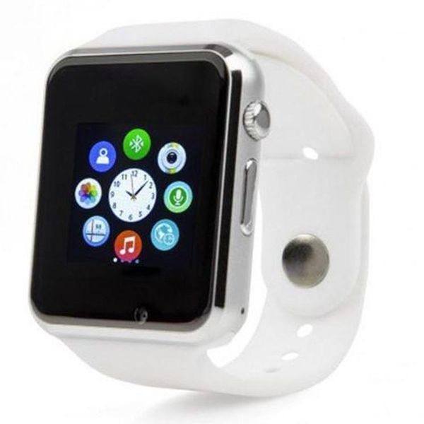 Смарт-часы Smart Watch A1 умные электронные со слотом под sim-карту + карту памяти micro-sd. Цвет: белый 00022483 фото