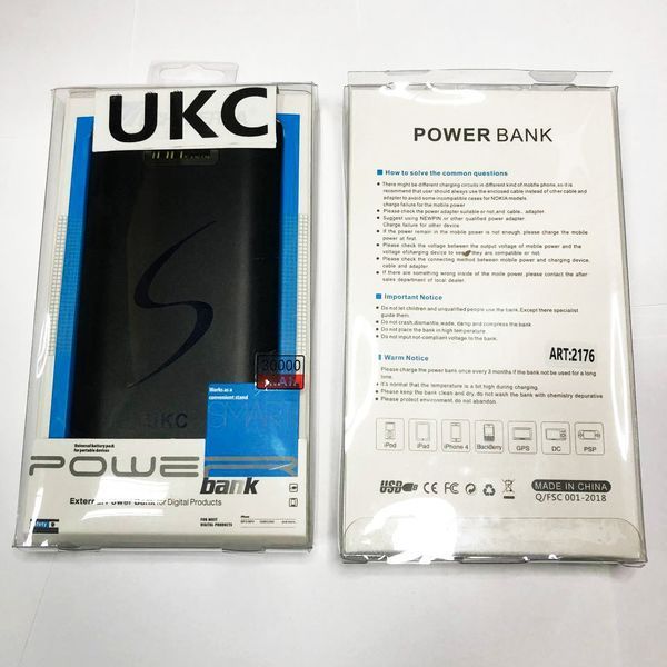 Мобільна зарядка портативна Power Bank 30000 mAh UKC, Зовнішній акумулятор, Зарядка power bank. Колір: чорний 00017455 фото