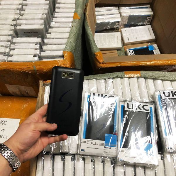 Мобільна зарядка портативна Power Bank 30000 mAh UKC, Зовнішній акумулятор, Зарядка power bank. Колір: чорний 00017455 фото