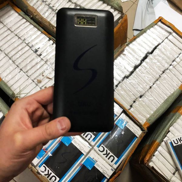 Мобільна зарядка портативна Power Bank 30000 mAh UKC, Зовнішній акумулятор, Зарядка power bank. Колір: чорний 00017455 фото