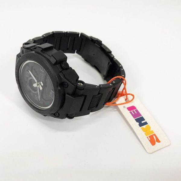 Часы наручные мужские SKMEI 1452BK BLACK, водонепроницаемые мужские часы. Цвет: черный 00022040 фото