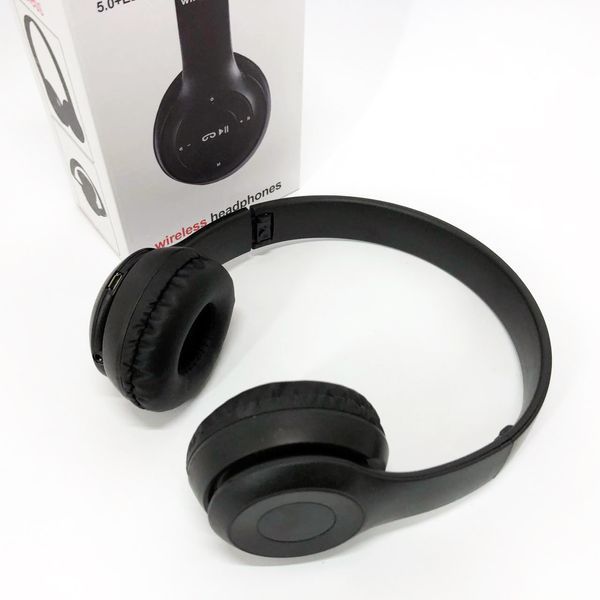 Бездротові навушники Bluetooth Wireless Headset P47 Black Гарнітура для ПК, телефону з мікрофоном 00023816 фото
