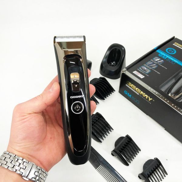 Машинка для стрижки акумуляторна 5 в 1 Gemei GM-800 професійний триммер, електробритва для волосся 00015252 фото