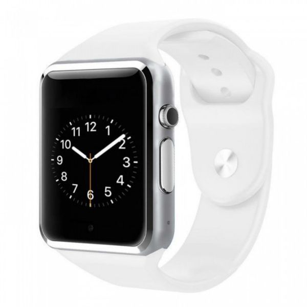 Смарт-часы Smart Watch A1 умные электронные со слотом под sim-карту + карту памяти micro-sd. Цвет: белый 00022483 фото