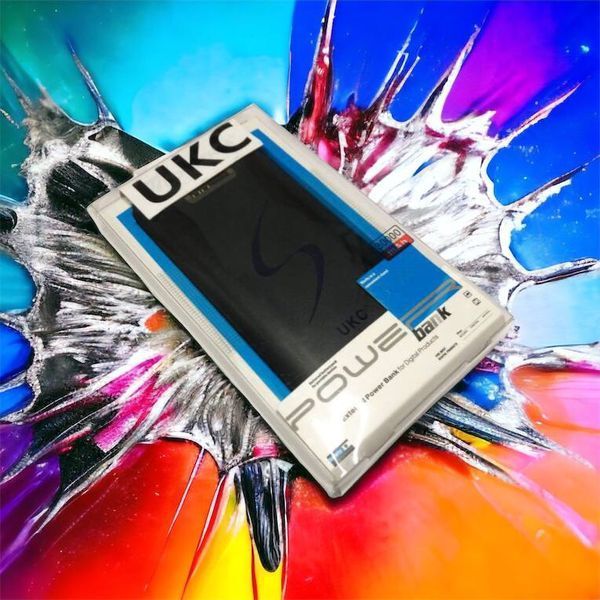 Мобільна зарядка портативна Power Bank 30000 mAh UKC, Зовнішній акумулятор, Зарядка power bank. Колір: чорний 00017455 фото