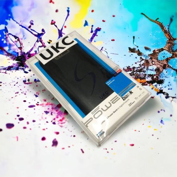 Мобільна зарядка портативна Power Bank 30000 mAh UKC, Зовнішній акумулятор, Зарядка power bank. Колір: чорний 00017455 фото