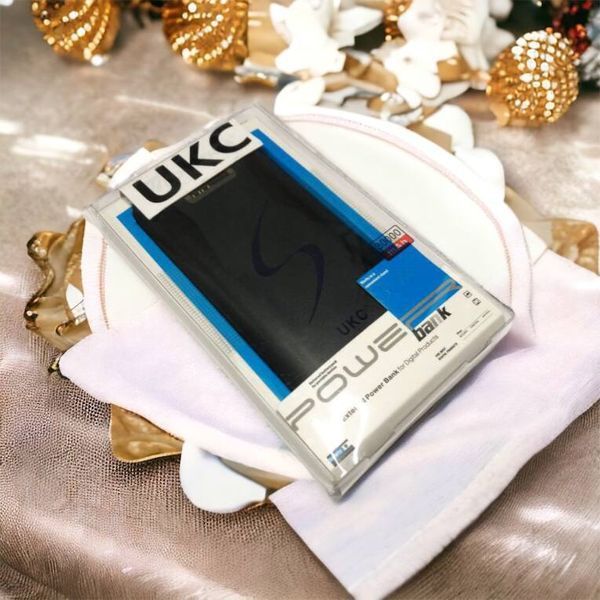 Мобільна зарядка портативна Power Bank 30000 mAh UKC, Зовнішній акумулятор, Зарядка power bank. Колір: чорний 00017455 фото