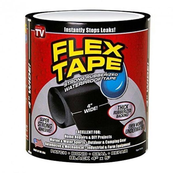 Водонепроницаемая изоляционная сверхпрочная скотч-лента Flex Tape 10 см 00012571 фото