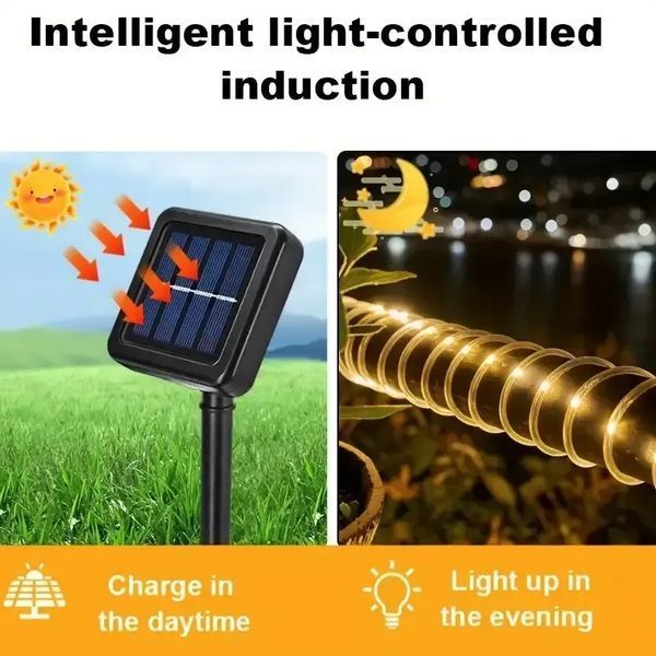 Светодиодная гирлянда "Трубка" 20м 200 LED, теплый белый 00024632 фото