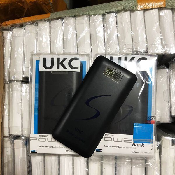 Мобільна зарядка портативна Power Bank 30000 mAh UKC, Зовнішній акумулятор, Зарядка power bank. Колір: чорний 00017455 фото