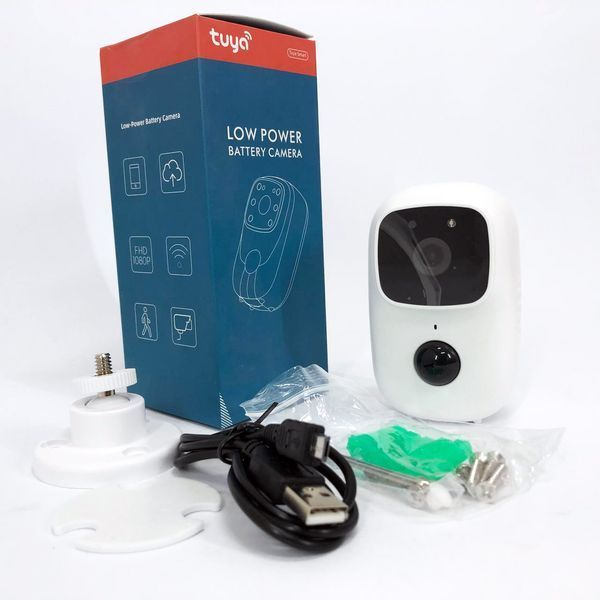 Камера видеонаблюдения Smart wifi приложение Tuya работает от 2x18650 00017292 фото