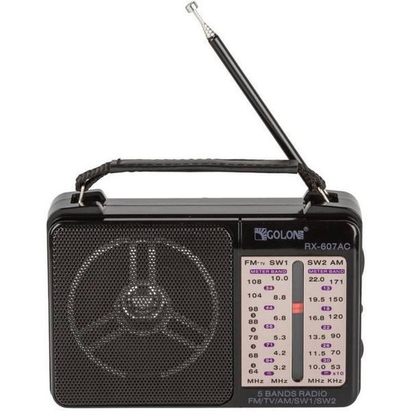 Портативный Радиоприёмник всеволновой GOLON RX-607 AC, Переносной приемник fm am, FM-приемники 00017300 фото