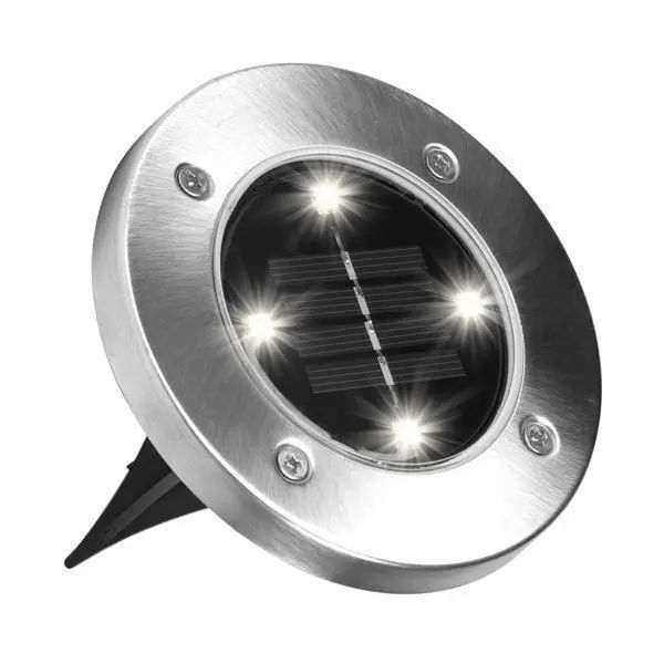 Садовый уличный светодиодный фонарь-подсветка на солнечной батарее 4шт Solar Pathway Lights 00023257 фото
