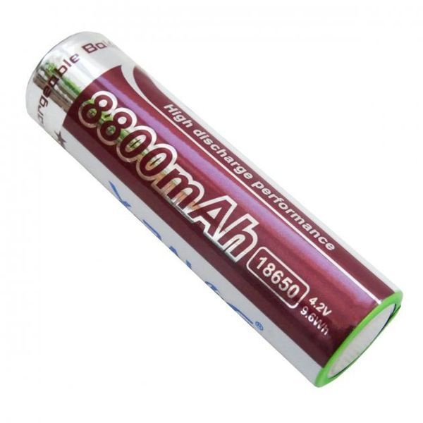 Літієвий акумулятор 18650 X-Balog 8800mAh 4.2V Li-ion літієва акумуляторна батарейка для ліхтариків 00022861 фото