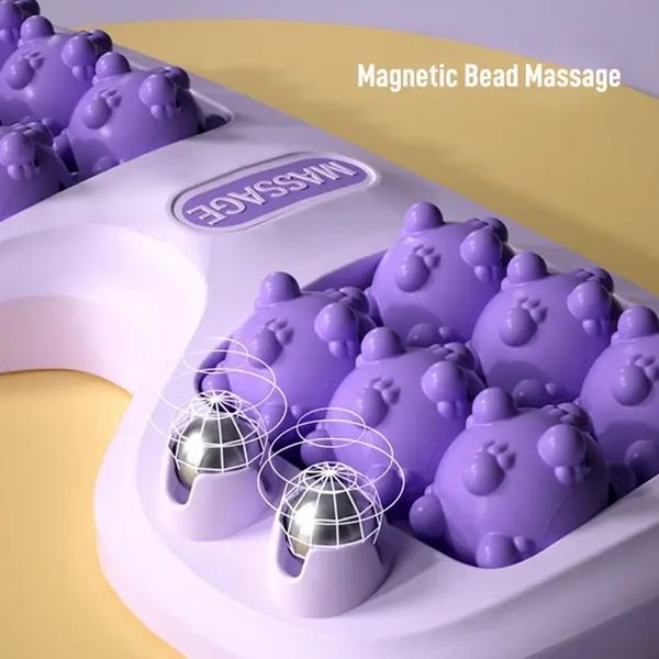 Портативний масажер для ніг Cat Claw Style Foot Massager з 12 роликами та 4 магнітними кульками 00015647 фото