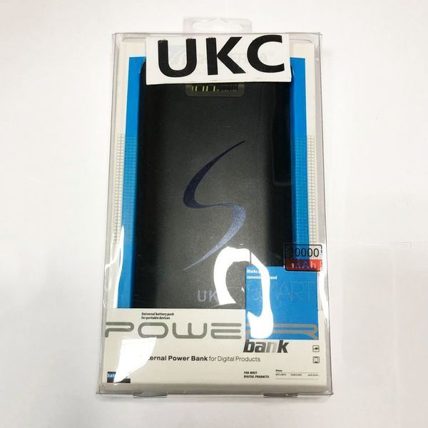 Мобільна зарядка портативна Power Bank 30000 mAh UKC, Зовнішній акумулятор, Зарядка power bank. Колір: чорний 00017455 фото
