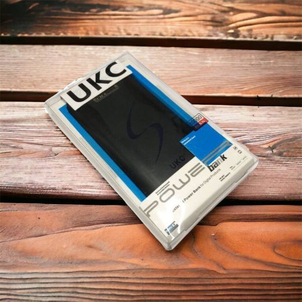 Мобільна зарядка портативна Power Bank 30000 mAh UKC, Зовнішній акумулятор, Зарядка power bank. Колір: чорний 00017455 фото