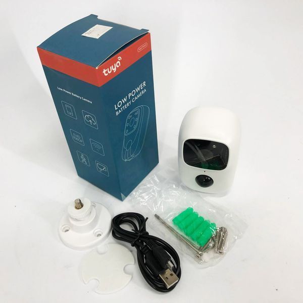 Камера видеонаблюдения Smart wifi приложение Tuya работает от 2x18650 00017292 фото