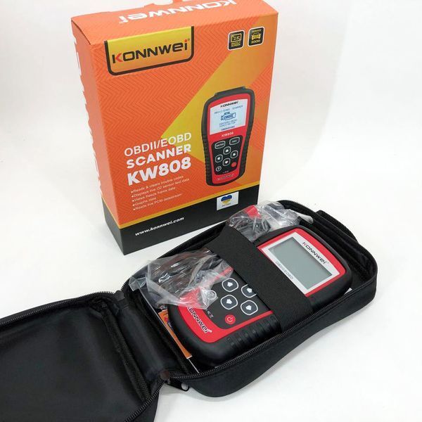 Автомобильный диагностический сканер Konnwei KW808 OBD II/EOBD, Автотестер универсальный Адаптер 00016766 фото