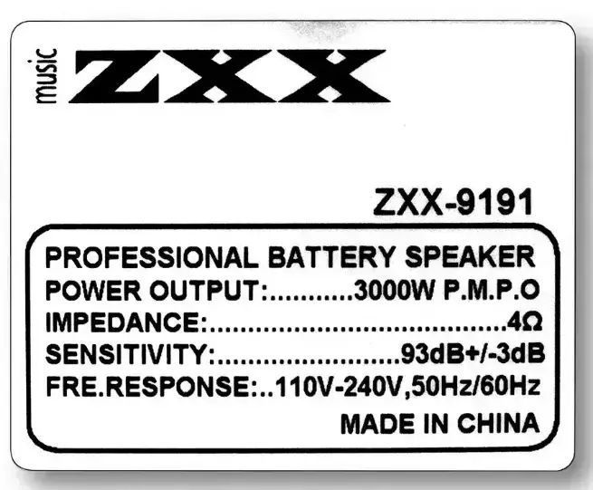 Bluetooth Колонка ZXX-9191, акумуляторна, акустична система 00017850 фото