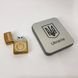Дуговая электроимпульсная USB Юсб зажигалка Украина металлическая коробка HL-447. Цвет: золотой 00023029 фото 2
