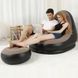 Надувний диван з пуфом Air Sofa / Надувне велюрове крісло з пуфом 00013168 фото 2
