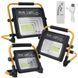 Аккумуляторный прожектор с солнечной панелью Work Light 50W + POWER BANK 00018052 фото 1