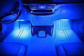 Світлодіодне підсвічування салону авто RGB led - підсвічування в авто від прикурювача, вологозахисне з пультом 4 х 22см 00017133 фото