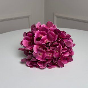 Гортензия латексная искусственная h=70см d=17см 1шт. Цвет: фуксия 00013446 фото