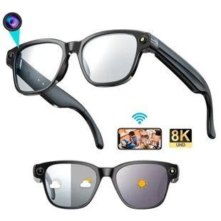Умные фотохромные очки с камерой 8MP, видеозаписью и встроенным чатом GPT AI Smart Glasses AIMB-G1 00018254 фото