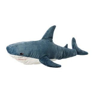 Детская мягкая плюшевая антистресс игрушка-подушка обнимашка Shark Doll "Акула" 40 см 00024557 фото