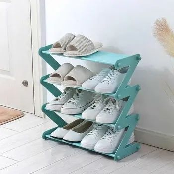 Полиця для взуття органайзер компактний стійка складана Shoe Rack YH 8802-5 зберігання речей та взуття 5 полиць 00014070 фото
