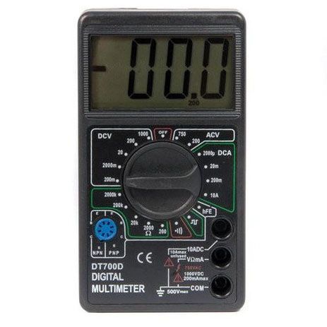 Цифровий мультиметр Digital Tech DT700D великий дисплей (зі звуком), мультиметр із захистом 00017267 фото