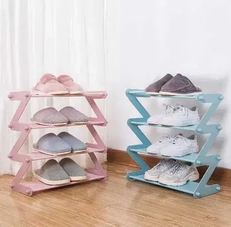 Полиця для взуття органайзер компактний стійка складана Shoe Rack YH 8802-5 зберігання речей та взуття 5 полиць 00014070 фото