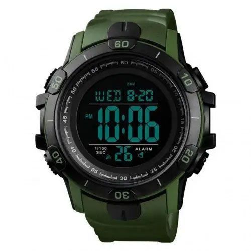 Часы наручные мужские SKMEI 1475AG ARMY GREEN, брендовые мужские часы, часы для мужчины. Цвет: зеленый 00022041 фото